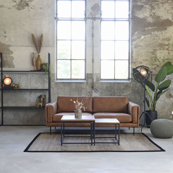 LABEL51 2 hluta S&oacute;fabor&eth;ssett "Couple" Vi&eth;ur/Svart