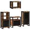 vidaXL Ba&eth;herbergismublasett 4 pcs Marglitur Solid endurn&yacute;ttur vi&eth;ur