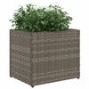 vidaXL Gr&oacute;&eth;urker Gr&aacute;tt 2 stk 36x30x32 cm P&oacute;l&yacute;rattan