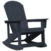vidaXL Adirondack Rokkstólar 2 pcs Svarblár HDPE