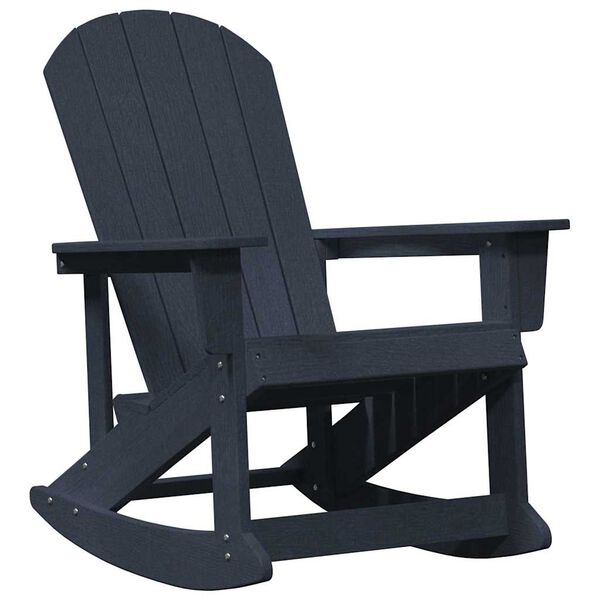vidaXL Adirondack Rokkstólar 2 pcs Svarblár HDPE