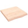 vidaXL Bor&eth;plata 60x60x(2-6) cm &Oacute;me&eth;h&ouml;ndlu&eth; Gegnheil Eik
