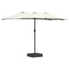 vidaXL Gar&eth;skygni Sandur 385 x 209 x 244 cm P&oacute;l&yacute;ester og st&aacute;l