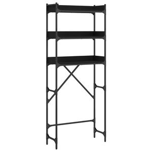 vidaXL &THORN;vottav&eacute;lask&aacute;pur Svartur 67x25x163 cm Samsettur Vi&eth;ur