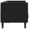 vidaXL Sófi Svartur 174 x 74,5 x 70,5 cm Flauel