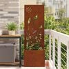 vidaXL Gar&eth;s b&uacute;na&eth; skj&aacute;r &Uacute;tskur&eth;ur Rusty 50 x 150 cm Ve&eth;ra&eth; st&aacute;l