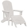 vidaXL Adirondack st&oacute;ll Hv&iacute;tt 82 x 74 x 92 cm HDPE