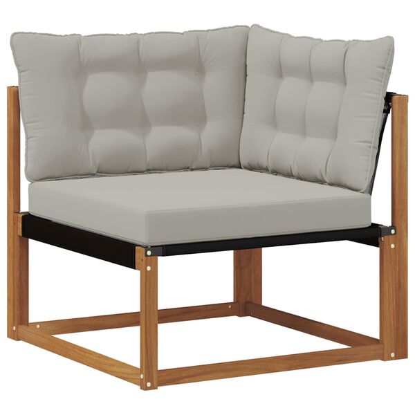 vidaXL &Uacute;ti Hornsofa Hrein akas&iacute;utr&eacute; N&aacute;tt&uacute;rulegur