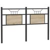 vidaXL Skiptanlegt R&uacute;mgafl Sonoma Eikarlitur 140 cm Samsettur Vi&eth;ur og St&aacute;l