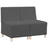 vidaXL Sofaeiningar &aacute;n handfanga 2 pcs D&ouml;kk gr&aacute; 55 x 74 x 82 cm