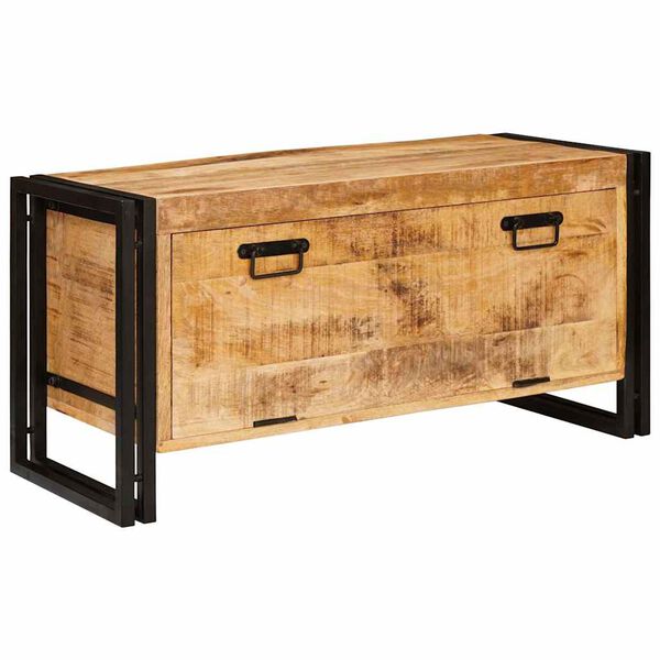 vidaXL Sk&oacute;knask&aacute;pur me&eth; geymslu Br&uacute;nn 90 x 38 x 45 cm Hart mang&oacute;tr&eacute;