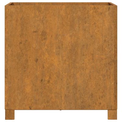 vidaXL Gróðursetningu með fótum Rusty 49x47x50 cm Corten Stál