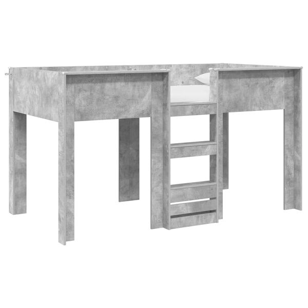 vidaXL R&uacute;mg&oacute;&eth;ur kojur fyrir b&ouml;rn me&eth; d&yacute;nu Steingri&eth; 100 x 200 cm