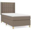 vidaXL H&oacute;lfa&eth; Springr&uacute;m me&eth; D&yacute;nu Br&uacute;ngr&aacute;tt 80x200 cm Tauefni
