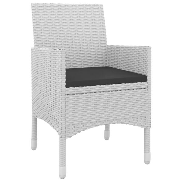 vidaXL 5 Hluta Gar&eth;sett me&eth; Sessum P&oacute;l&yacute;rattan og Gler