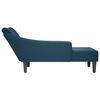vidaXL Chaise Lounge me&eth; h&aelig;gri armp&uacute;&eth;a Blue Velvet