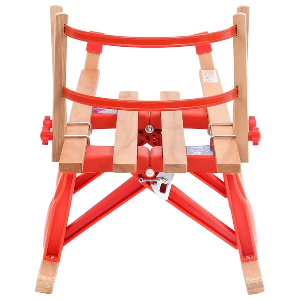 vidaXL Felling Snjósleði með Bakstoð 119 cm Viður