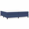 vidaXL R&uacute;mgrind me&eth; Springfj&ouml;&eth;rum Bl&aacute; 200x200 cm Text&iacute;lefni
