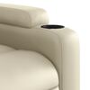 vidaXL Electric Recliner Chair Cream gervi le&eth;ur