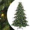vidaXL Gervi hengdu j&oacute;latr&eacute; me&eth; 300 LED Gr&aelig;nn 240 cm PVC og St&aacute;l