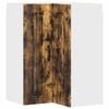 vidaXL Eldh&uacute;s sk&aacute;pur Kalmar Rau&eth;-eik 57 x 57 x 80 cm Samsettur vi&eth;ur