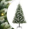 vidaXL Gervi hengi j&oacute;ltr&eacute; me&eth; flokka&eth; snj&oacute; green and white 180 cm