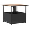 vidaXL Gar&eth;bor&eth; me&eth; S&oacute;lhl&iacute;fargati Svart 55x55x46,5 cm P&oacute;l&yacute;rattan