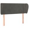 vidaXL H&ouml;f&eth;agafl me&eth; Eyrum 93x23x78/88 cm D&ouml;kkgr&aacute;tt Flauel