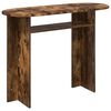vidaXL Veggbor&eth; Reyktur eikarlitur 100 x 39,5 x 75 cm Samsettur vi&eth;ur