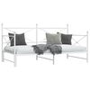 vidaXL Daybed me&eth; r&uacute;llu &aacute;n d&yacute;nu Hv&iacute;tt 107x203 cm St&aacute;l