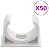vidaXL Kapalstokkar me&eth; Klemmum &Oslash;30 mm 30 m PVC
