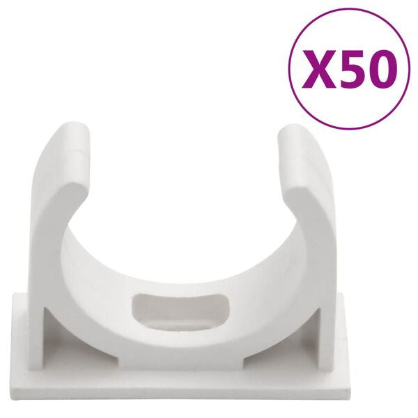 vidaXL Kapalstokkar me&eth; Klemmum &Oslash;30 mm 30 m PVC