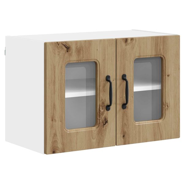 vidaXL Eldh&uacute;s sk&aacute;pur me&eth; geymslu Kalmar Artisan Eik 60 x 31 x 40 cm