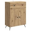 vidaXL Vi&eth;beinteyfla Handverkseik 66 x 34,5 x 90 cm Samsettur vi&eth;ur