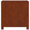 vidaXL Gr&oacute;&eth;ursett me&eth; F&oacute;tum 2 stk Ry&eth;ga&eth; 50x50x50 cm Corten St&aacute;l