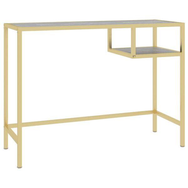 vidaXL T&ouml;lvubor&eth; Svart Marmari 100x36x74 cm Hert Gler