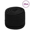 vidaXL B&aacute;tareipi Svartur 18 mm 25 m P&oacute;l&yacute;pr&oacute;p&yacute;len