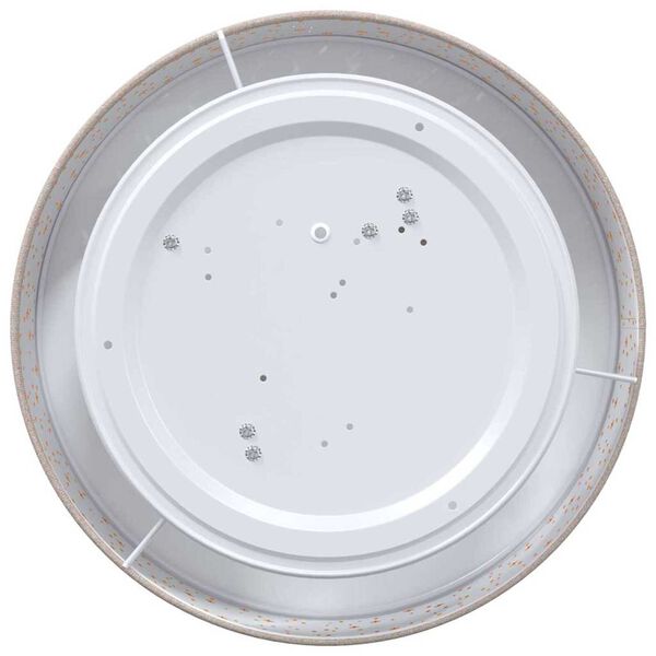 vidaXL Loftlampi me&eth; svi&eth;slj&oacute;sum M&oacute;gr&aacute;r 38 x 38 x 13,5 cm d&uacute;kur