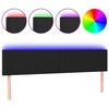 vidaXL LED H&ouml;f&eth;agafl 180x5x78/88 cm Svart Le&eth;url&iacute;ki