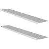 vidaXL Hle&eth;slu rampur 200 kg Silfur 159 x 23 x 5 cm Galvaniserad st&aacute;l