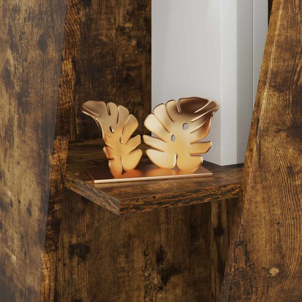 vidaXL Hli&eth;arsk&aacute;pur Rau&eth;-eik 33 x 32 x 70,5 cm Samsettur vi&eth;ur