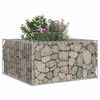 vidaXL Gabion h&aelig;kka&eth; r&uacute;m Silfur 80 x 80 x 40 cm Galvaniserad st&aacute;l