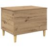 vidaXL Noat&ouml;flu sk&aacute;pur Artisan Eik 60 x 44,5 x 45 cm Samsettur vi&eth;ur