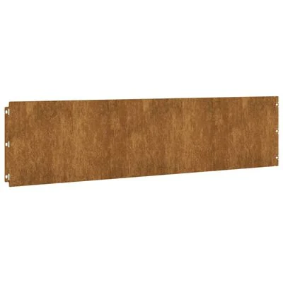 vidaXL Garðkantar 10 stk. 25x103 cm Sveigjanlegt Corten-stál