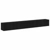 vidaXL Sj&oacute;nvarpssk&aacute;pasett Vegghengt 3 pcs Svartur Eik 80 x 30 x 30 cm