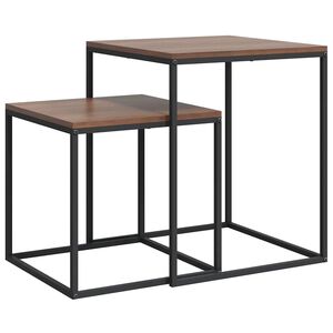 vidaXL S&oacute;fabor&eth;ssett 2 stk. Samsettur Vi&eth;ur og M&aacute;lmur