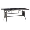 vidaXL Gar&eth;bor&eth; Gr&aacute;tt 170x80x74 cm P&oacute;l&yacute;rattan