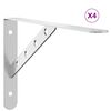 vidaXL Hillufestingar 4 stk 30x2,5x15,5 cm Silfurlita&eth; Ry&eth;fr&iacute;tt St&aacute;l