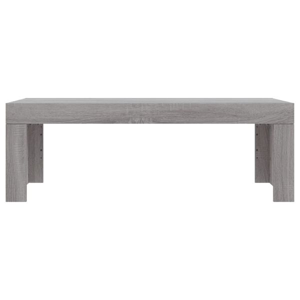 vidaXL Sófaborð Grátt Sonoma 102x50x36 Samsettur Viður