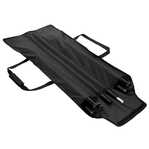 vidaXL Baktjaldsb&uacute;na&eth;ur 300x300 cm Svartur